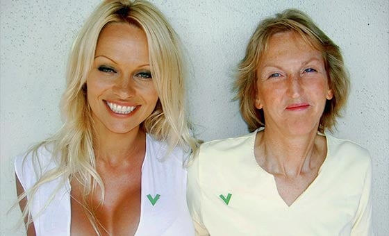 Ingrid Newkirk and Pamela Anderson